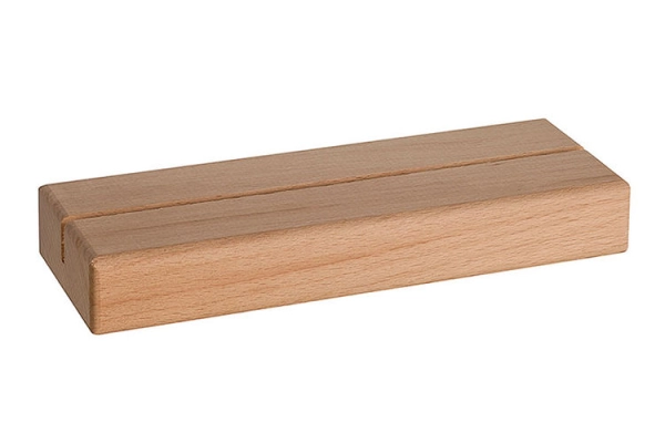 kaarthouder a5 landscape met houten voet - beuken