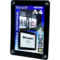 securit raamdisplay a4 zwart